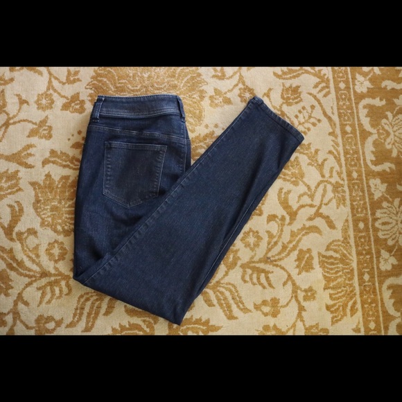 Chico's Denim - Chico’s Dark Blue Denim Skinny Jeans Sparkles